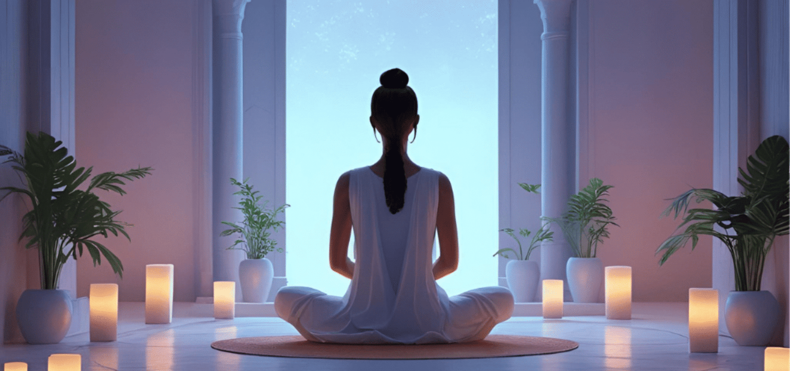 Meditating person